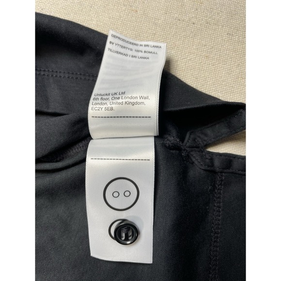 UnTuckit Men's Black Long Sleeve Cotton Polo Shirt XL‎ Preppy Dadcore Pullover - Picture 8 of 10